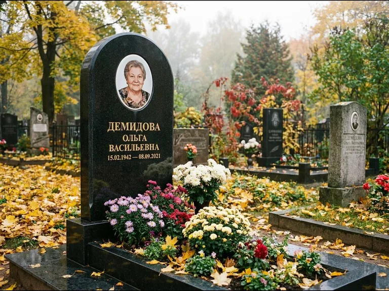 Керамический овал на стеле в Сочи