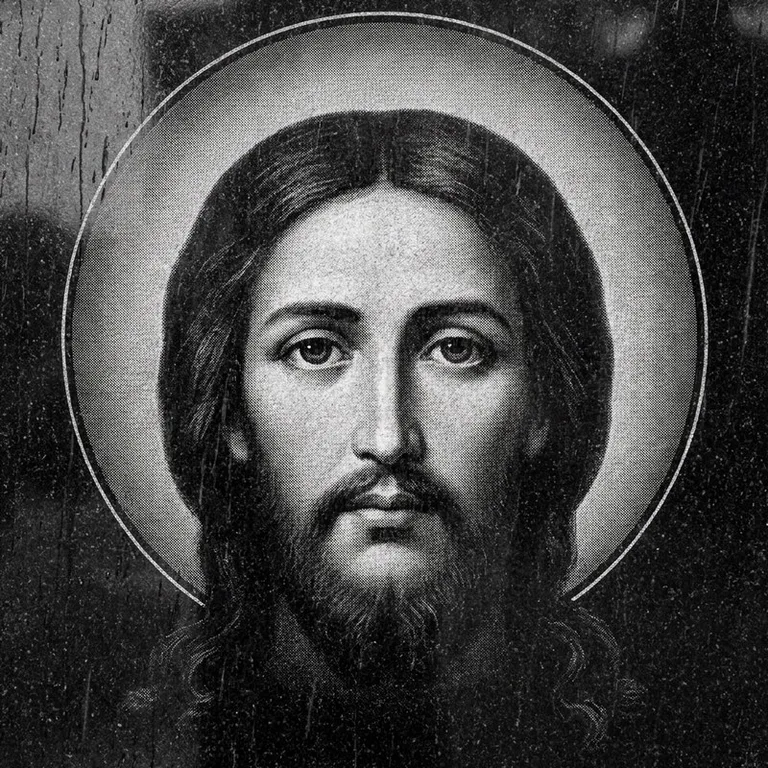 Эскиз иконы: «Моление о чаше» (полутон) — сюжетная композиция, гравировка на памятник в Сочи