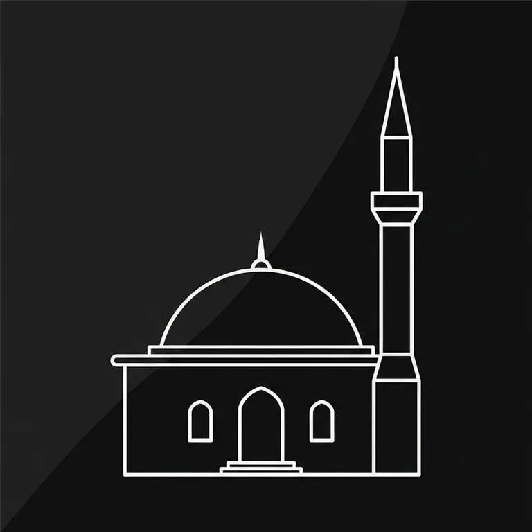 Эскиз: Одноминаретная — скромный силуэт сельской мечети в Сочи