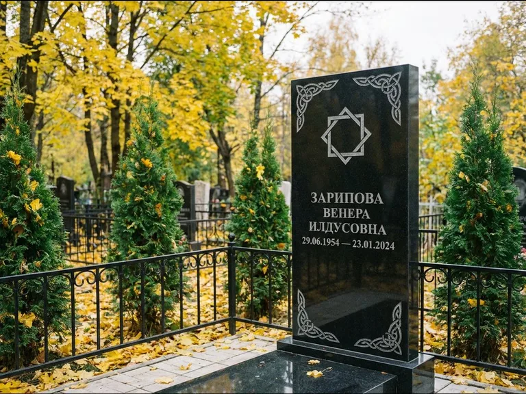 Мусульманский памятник — руб аль-хизб с восточной плетёнкой, работа «Зарипова» в Сочи