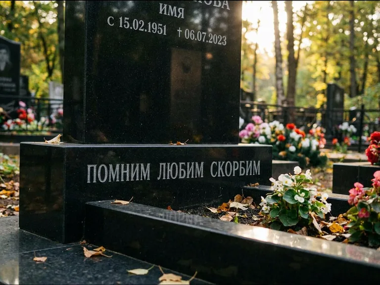 Эпитафия — гравировка с выездом на кладбище в Сочи