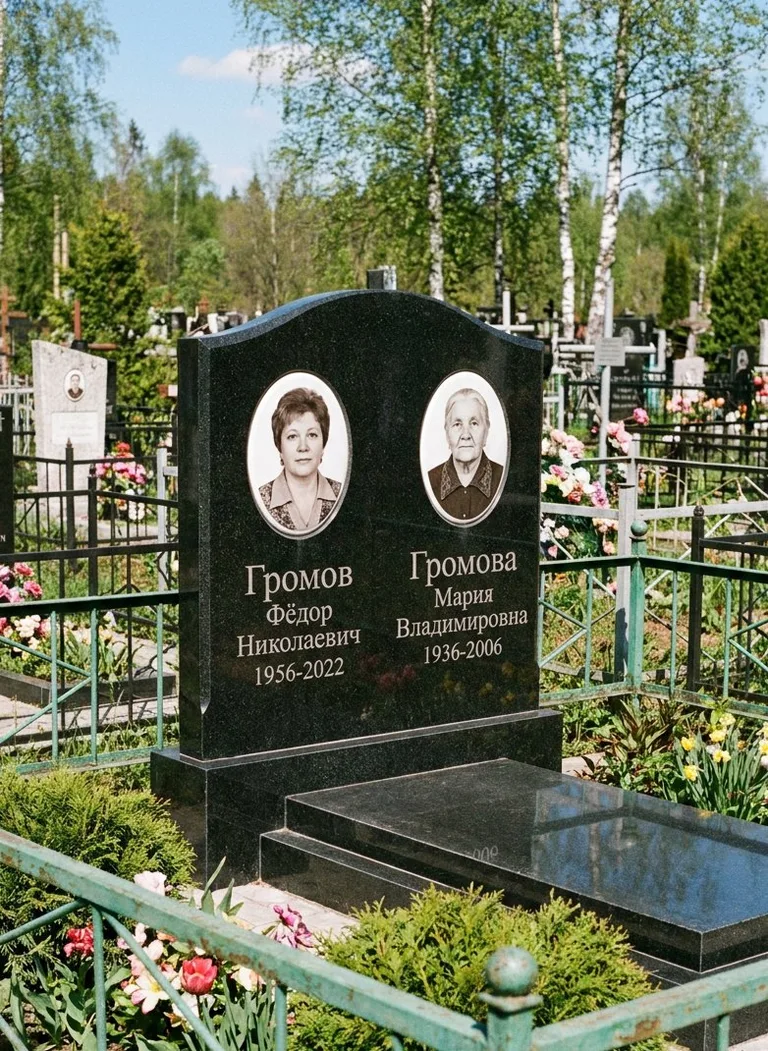 Аллея на Воронинском кладбище в Томске