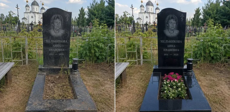 Мойка фигурного памятника до и после в Сочи