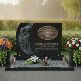 Горизонтальный Гранитный или металлический памятник - ПН119