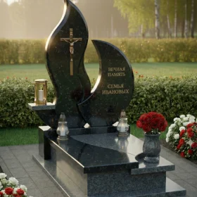 Православный памятник-комплекс с крестом - ПН239