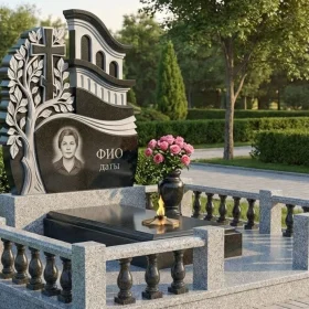 Элитный Гранитный памятник с православным крестом - ПН438