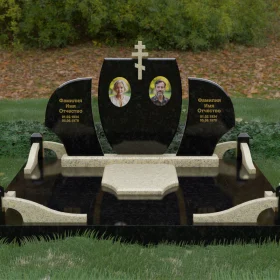 Горизонтальный православный памятник - П210