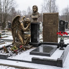 Бронзовый мемориал с мемориальной скульптурой