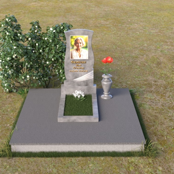 Памятник-книга с гравировкой из гранита, мрамор Тассос, вид 3