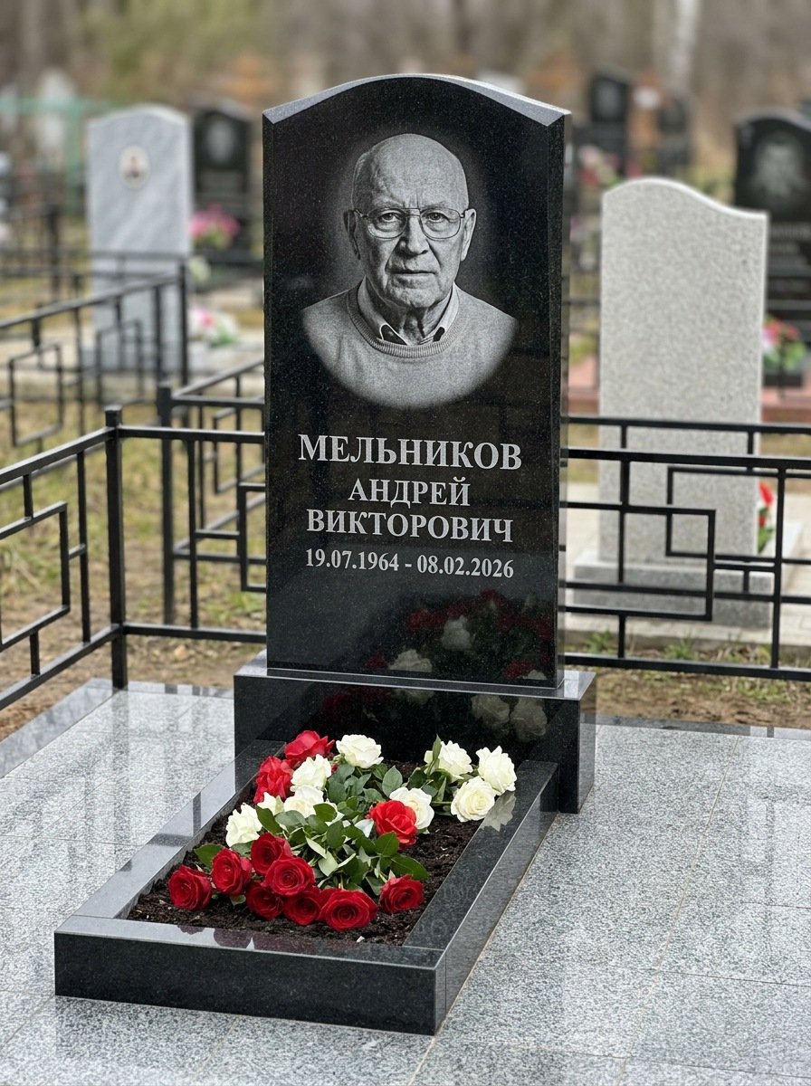 Портрет на памятнике в Сочи — Мелкое лицо с общего фото — портрет под гравировку