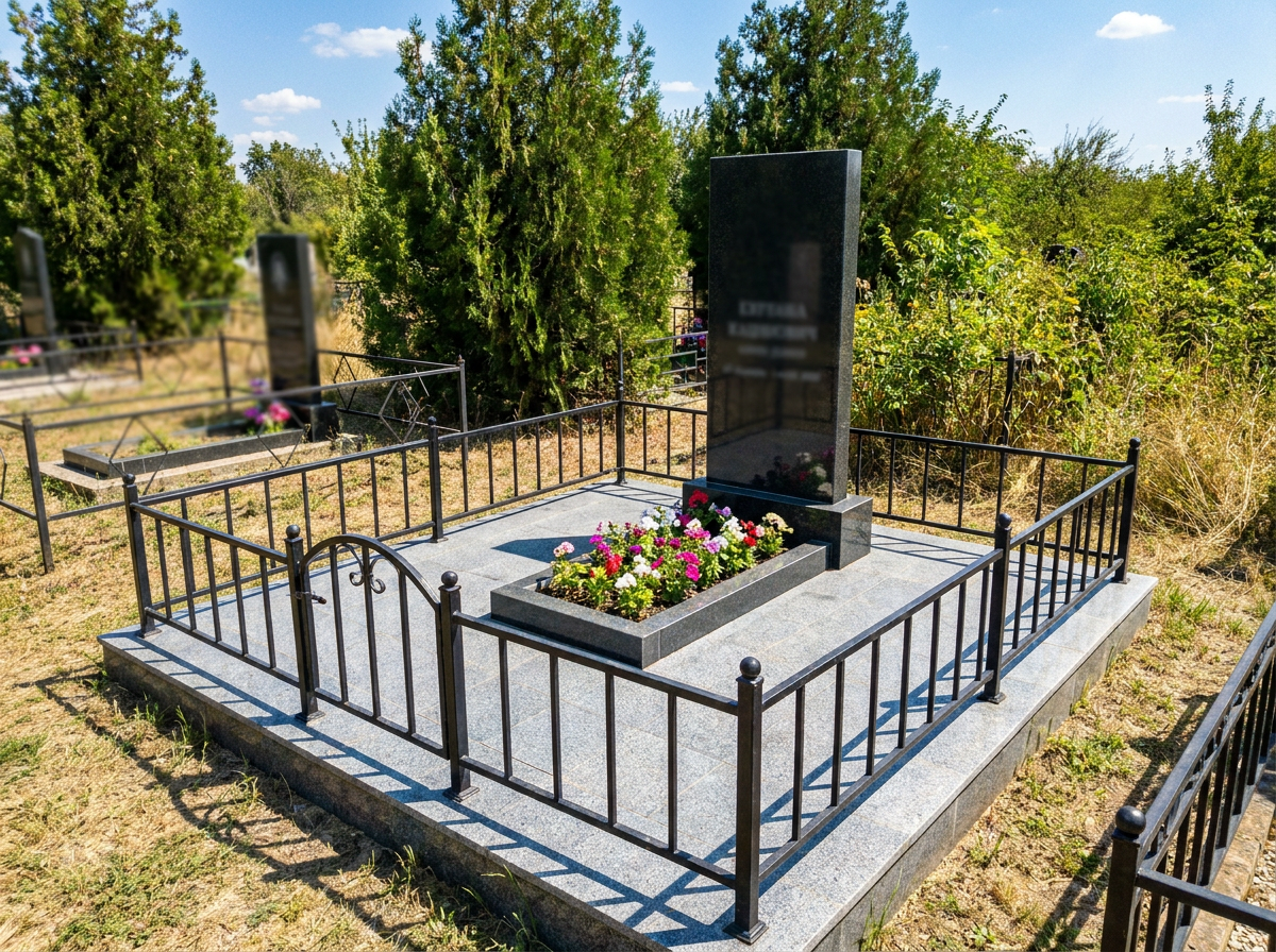 Уборка могилы в Сочи — пример 3